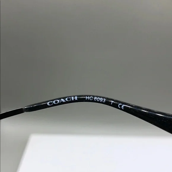 Coach Black Amber Glitter Gradient Frame Glasses HC6093 5490 52-17-135 Cat Eye - Picture 7 of 10